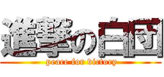 進撃の白団 ( peace for victory)