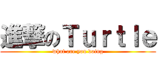 進撃のＴｕｒｔｌｅ (what are you doing)
