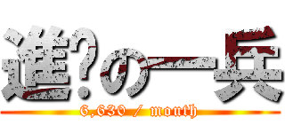進擊の一兵 (6,630 / mouth)
