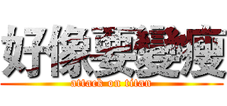 好像要變瘦 (attack on titan)