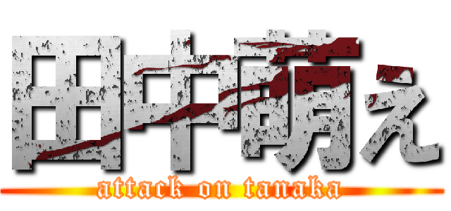 田中萌え (attack on tanaka)