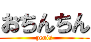 おちんちん (penis)