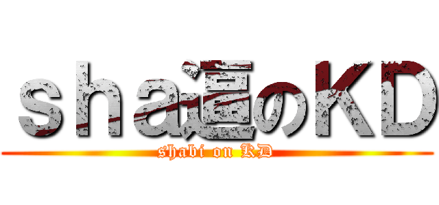 ｓｈａ逼のＫＤ (shabi on KD)