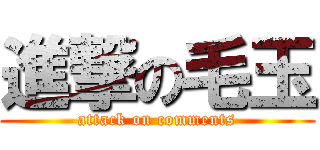 進撃の毛玉 (attack on comments)