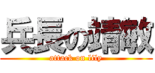 兵長の靖敏 (attack on lily)