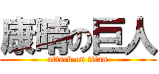 康晴の巨人 (attack on titan)