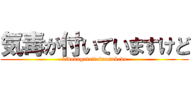 気毒が付いていますけど (kidokugatuiteimasukedo)