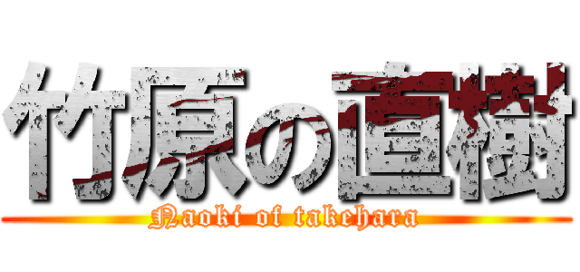 竹原の直樹 (Naoki of takehara)