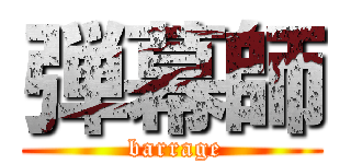 弾幕師 ( barrage)