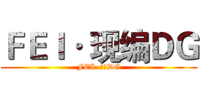 ＦＥＩ· 现编ＤＧ (FEI· 现编DG)