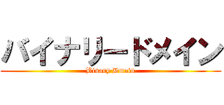 バイナリードメイン (Binary Dmain)