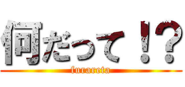何だって！？ (furareta)