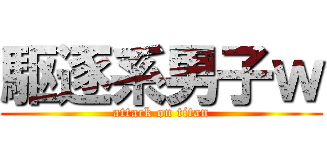 駆逐系男子ｗ (attack on titan)