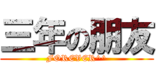 三年の朋友 (FOREVER^^)