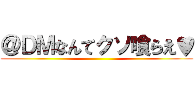 ＠ＤＭなんてクソ喰らえ♥ ()