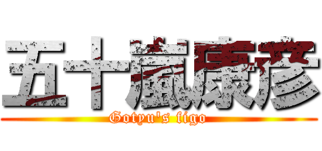 五十嵐康彦 (Gotyu's figo)