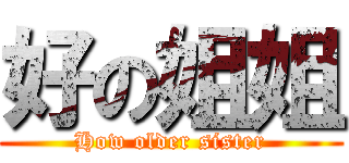 好の姐姐 (How older sister)