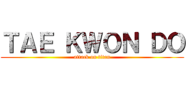 ＴＡＥ ＫＷＯＮ ＤＯ (attack on titan)