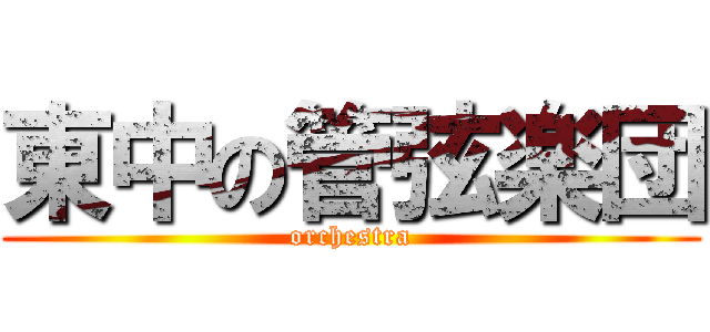 東中の管弦楽団 (orchestra)