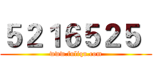 ５２１６５２５
 (www.fuliqu.com)
