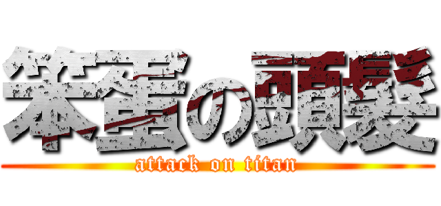 笨蛋の頭髮 (attack on titan)