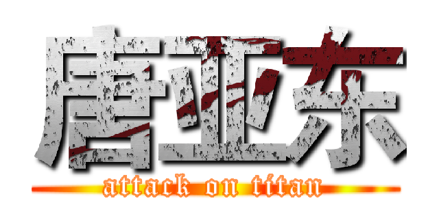 唐亚东 (attack on titan)