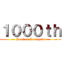 １０００ｔｈ (Post on Instagam)