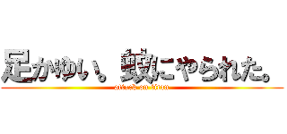 足かゆい。蚊にやられた。 (attack on titan)