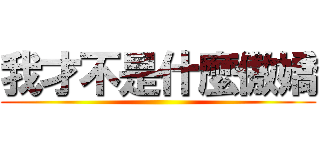 我才不是什麼傲嬌 ()