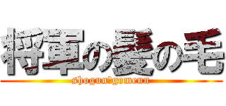 将軍の髪の毛 (shogun　gomenn)