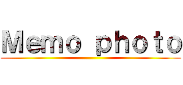 Ｍｅｍｏ ｐｈｏｔｏ ()