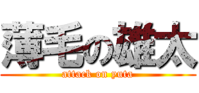 薄毛の雄太 (attack on yuta)