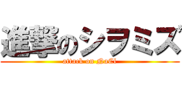 進撃のシヲミズ (attack on NaCl)