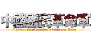中國國民革命軍 (Chinese National Revolutionary Army)