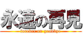 永遠の再見 (forever on goodbye)