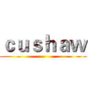 ｃｕｓｈａｗ (  )