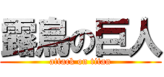 露鳥の巨人 (attack on titan)