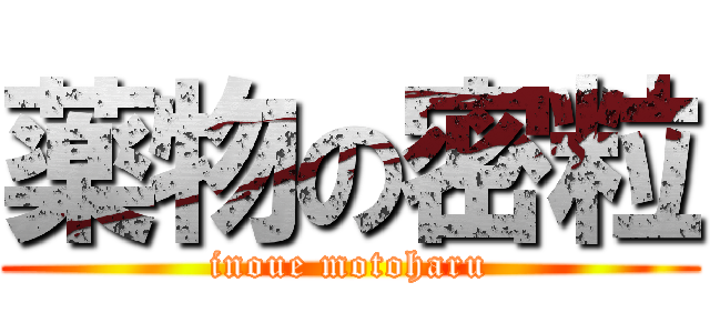 薬物の密粒 (inoue motoharu)