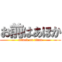 お前はあほか (attack on titan)