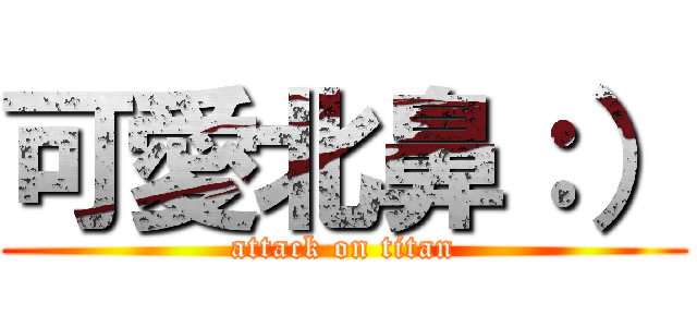 可愛北鼻：） (attack on titan)