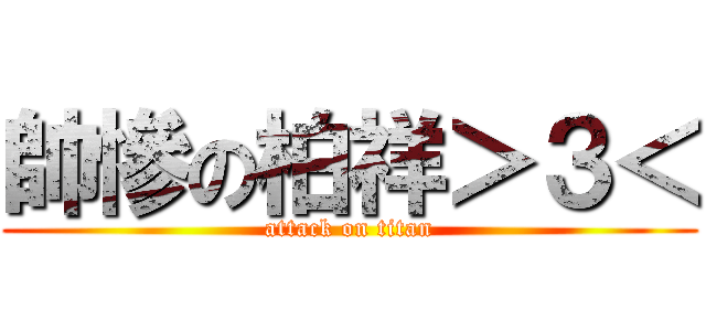 帥慘の柏祥＞３＜ (attack on titan)