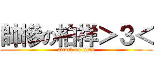 帥慘の柏祥＞３＜ (attack on titan)