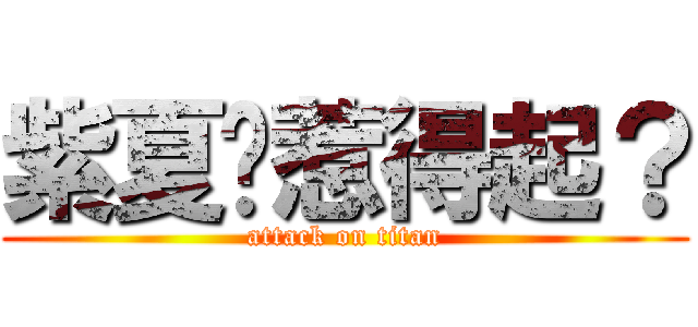 紫夏你惹得起？ (attack on titan)