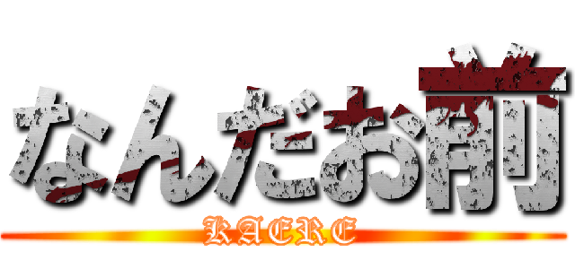 なんだお前 (KAERE)