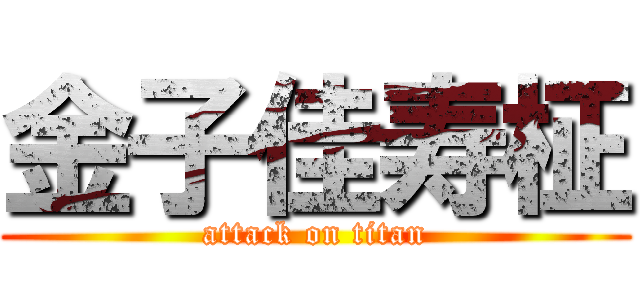 金子佳寿柾 (attack on titan)