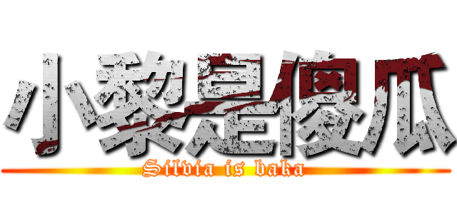 小黎是傻瓜 (Silvia is baka)