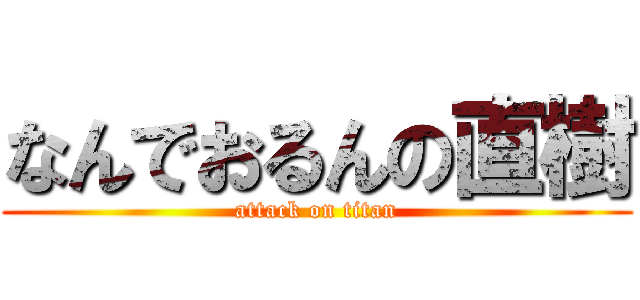 なんでおるんの直樹 (attack on titan)