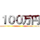 １００万円 ()