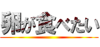 卵が食べたい ()