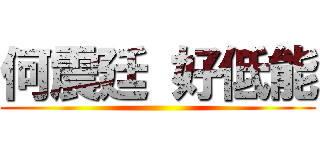 何震廷 好低能 ()